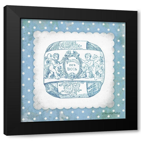 French Soap Blue I Black Modern Wood Framed Art Print with Double Matting by Babbitt, Gwendolyn