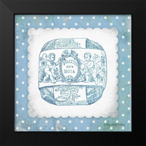 French Soap Blue I Black Modern Wood Framed Art Print by Babbitt, Gwendolyn