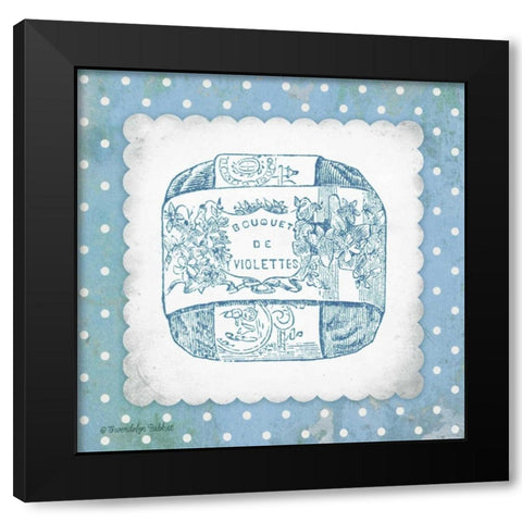 French Soap Blue II Black Modern Wood Framed Art Print with Double Matting by Babbitt, Gwendolyn
