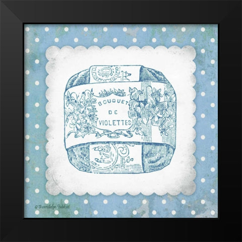French Soap Blue II Black Modern Wood Framed Art Print by Babbitt, Gwendolyn