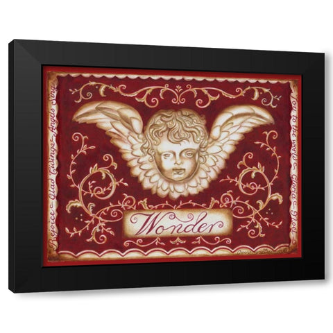 Christmas Romance II Black Modern Wood Framed Art Print with Double Matting by Babbitt, Gwendolyn