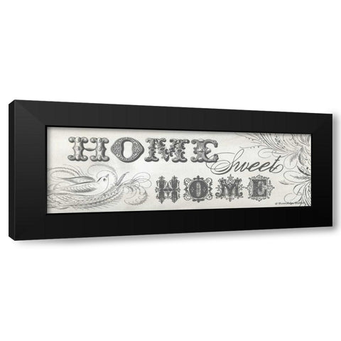 Home Sweet Home II Black Modern Wood Framed Art Print with Double Matting by Babbitt, Gwendolyn