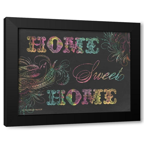 Home Sweet Home III Black Modern Wood Framed Art Print with Double Matting by Babbitt, Gwendolyn