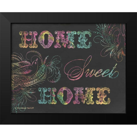 Home Sweet Home III Black Modern Wood Framed Art Print by Babbitt, Gwendolyn