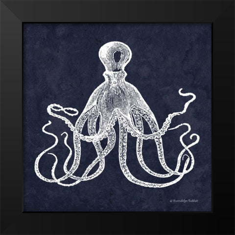 Octopi II Black Modern Wood Framed Art Print by Babbitt, Gwendolyn