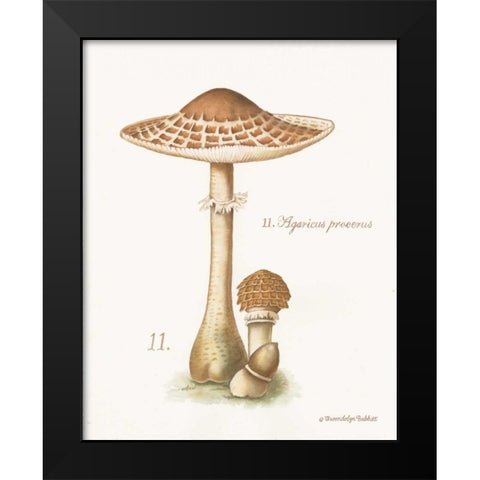Mushroom I Black Modern Wood Framed Art Print by Babbitt, Gwendolyn