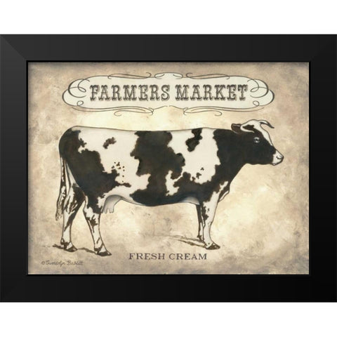 Farmers Market Black Modern Wood Framed Art Print by Babbitt, Gwendolyn