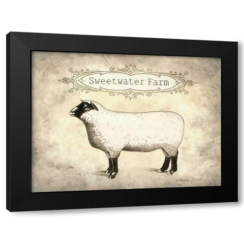 Sweetwater Farm Black Modern Wood Framed Art Print with Double Matting by Babbitt, Gwendolyn
