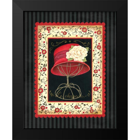 Dressed in Red I Black Modern Wood Framed Art Print by Babbitt, Gwendolyn