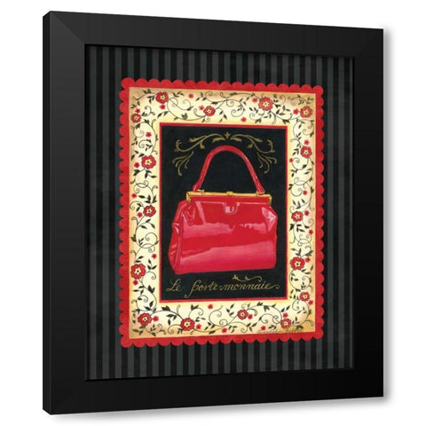 Dressed in Red II Black Modern Wood Framed Art Print with Double Matting by Babbitt, Gwendolyn