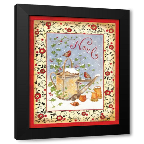 Noel Black Modern Wood Framed Art Print with Double Matting by Babbitt, Gwendolyn