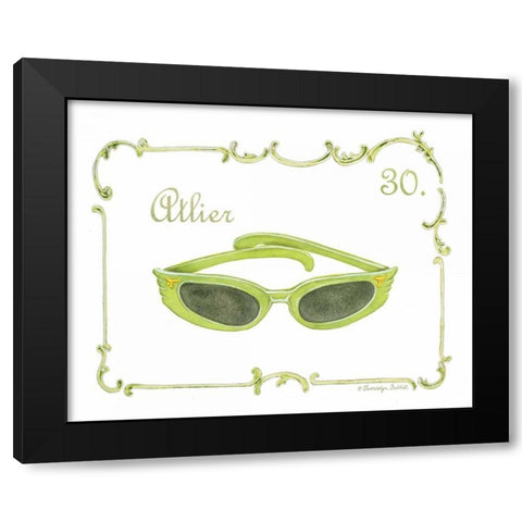 French Fashion IV Black Modern Wood Framed Art Print with Double Matting by Babbitt, Gwendolyn