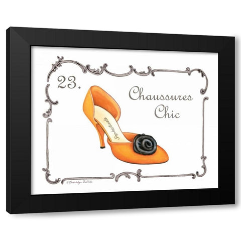 French Fashion V Black Modern Wood Framed Art Print with Double Matting by Babbitt, Gwendolyn