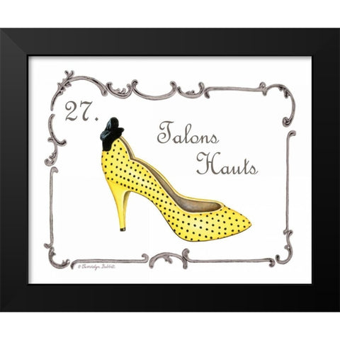 French Fashion VII Black Modern Wood Framed Art Print by Babbitt, Gwendolyn