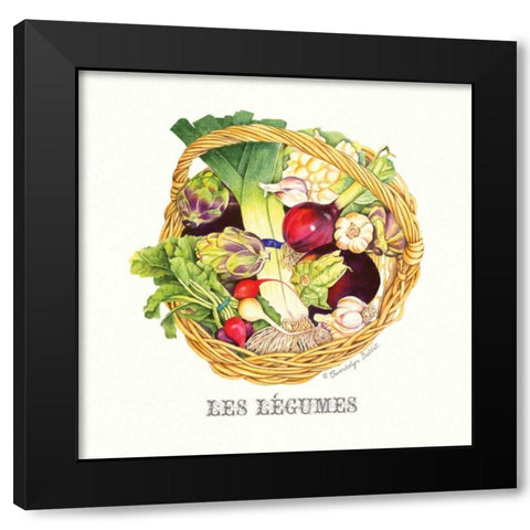 Les Legumes Black Modern Wood Framed Art Print by Babbitt, Gwendolyn