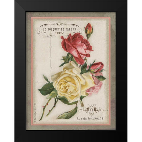 French Rose II Black Modern Wood Framed Art Print by Babbitt, Gwendolyn