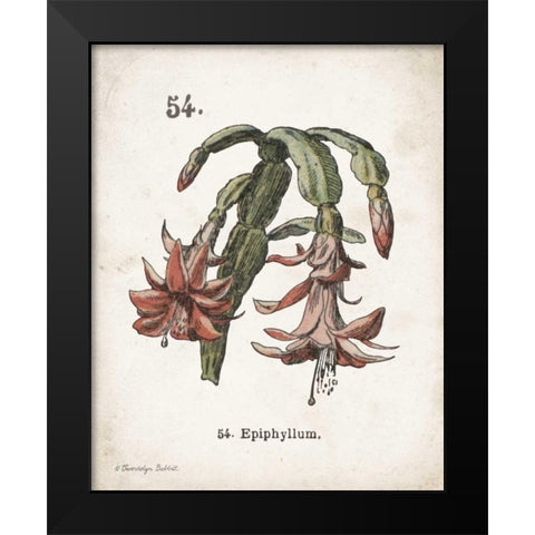 Cacti II Black Modern Wood Framed Art Print by Babbitt, Gwendolyn