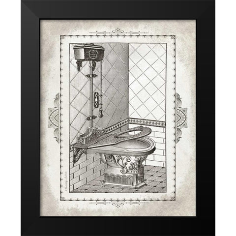 Victorian Toilet II Black Modern Wood Framed Art Print by Babbitt, Gwendolyn