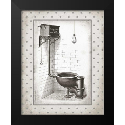 Water Closet I Black Modern Wood Framed Art Print by Babbitt, Gwendolyn