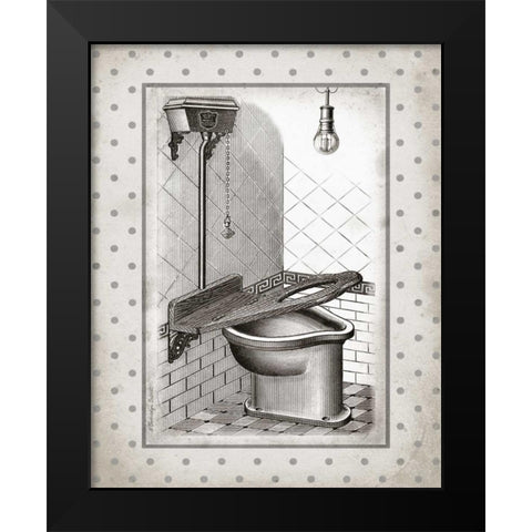 Water Closet II Black Modern Wood Framed Art Print by Babbitt, Gwendolyn