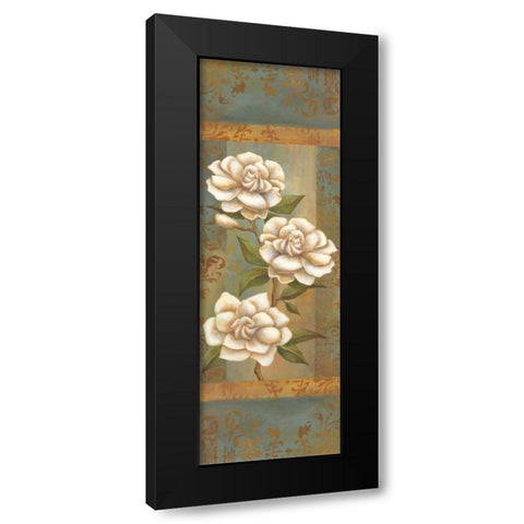 Magnolia Trio II Black Modern Wood Framed Art Print with Double Matting by Belamar, Ella