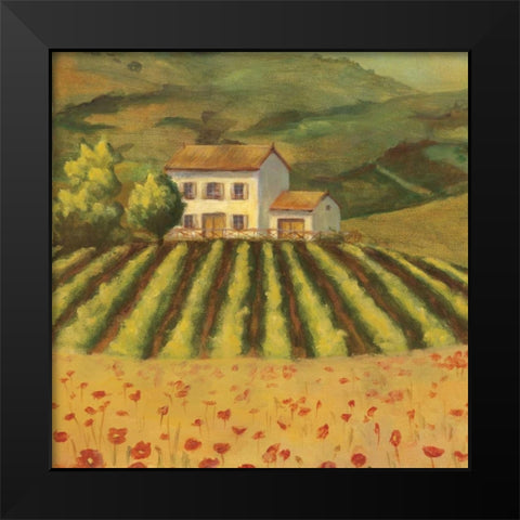 Tuscan Landscape I Black Modern Wood Framed Art Print by Belamar, Ella