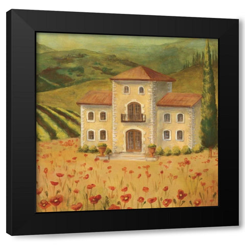 Tuscan Landscape II Black Modern Wood Framed Art Print by Belamar, Ella