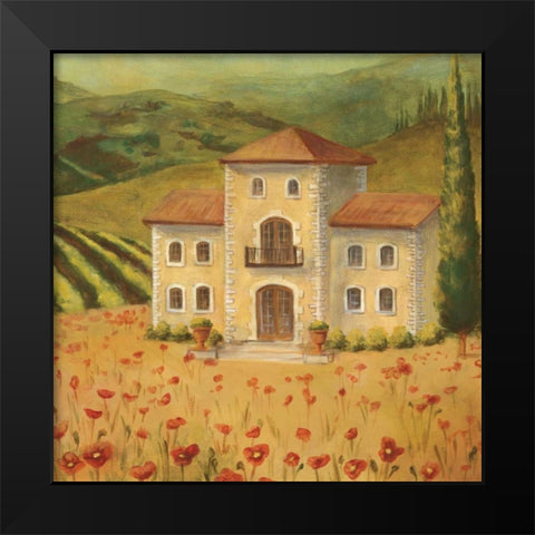 Tuscan Landscape II Black Modern Wood Framed Art Print by Belamar, Ella