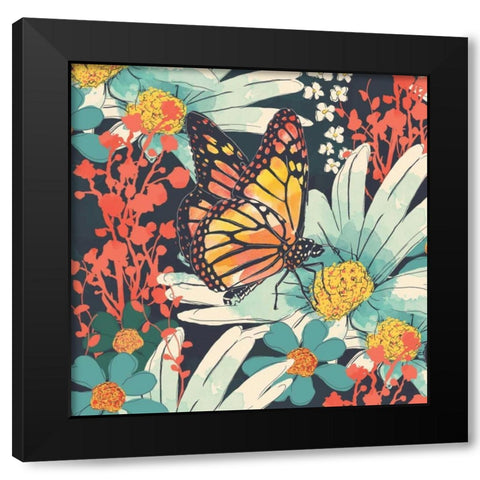 Monarch I Black Modern Wood Framed Art Print with Double Matting by Berrenson, Sara