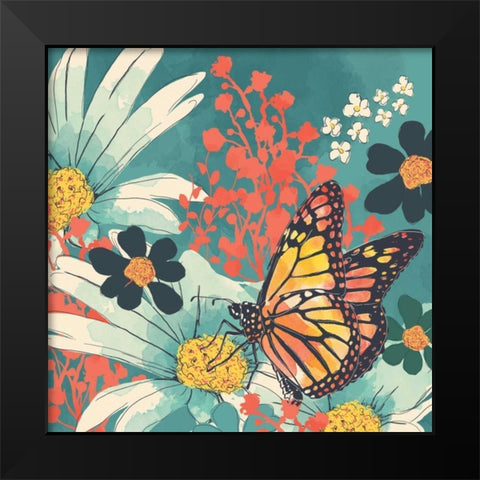Monarch II Black Modern Wood Framed Art Print by Berrenson, Sara