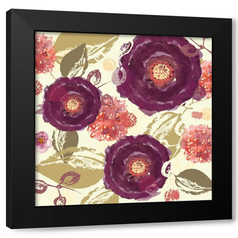 Mulberry II Black Modern Wood Framed Art Print with Double Matting by Berrenson, Sara