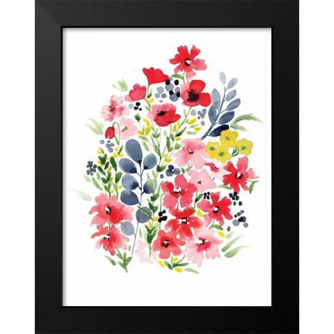 Spring Blooms I Black Modern Wood Framed Art Print by Berrenson, Sara