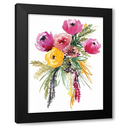 Bouquet Beauty Black Modern Wood Framed Art Print by Berrenson, Sara