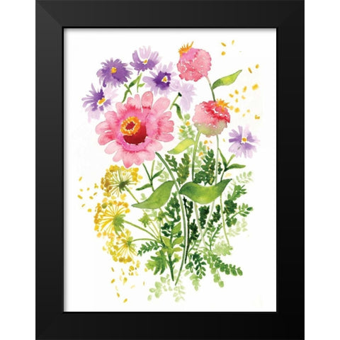 Dandelion Black Modern Wood Framed Art Print by Berrenson, Sara