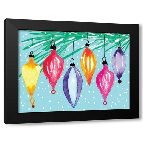 Retro Ornaments Black Modern Wood Framed Art Print with Double Matting by Berrenson, Sara