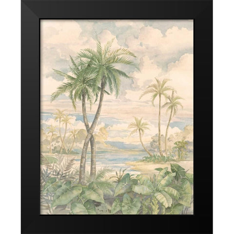 Cabana Bay I Black Modern Wood Framed Art Print by Brent, Paul