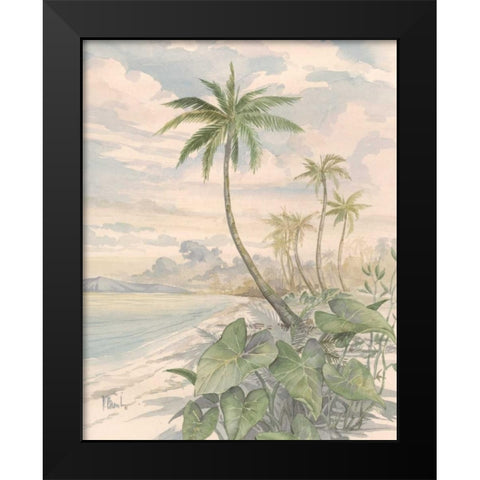 Cabana Bay II Black Modern Wood Framed Art Print by Brent, Paul