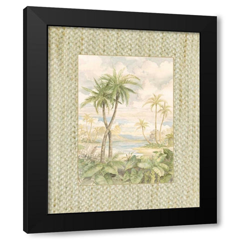 Cabana Bay I Black Modern Wood Framed Art Print by Brent, Paul