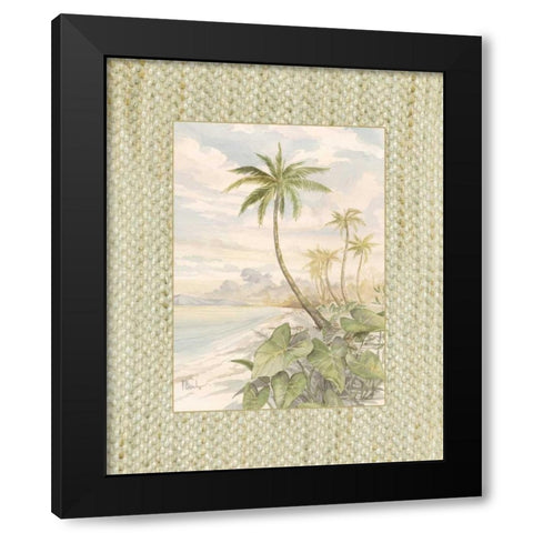 Cabana Bay II Black Modern Wood Framed Art Print with Double Matting by Brent, Paul