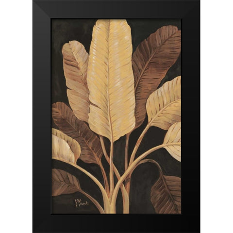 Traveller Palm Black Modern Wood Framed Art Print by Brent, Paul