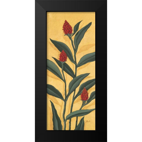 Red Ginger Black Modern Wood Framed Art Print by Brent, Paul