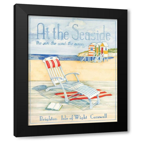 At the Seaside Black Modern Wood Framed Art Print with Double Matting by Brent, Paul