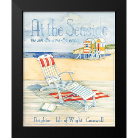 At the Seaside Black Modern Wood Framed Art Print by Brent, Paul