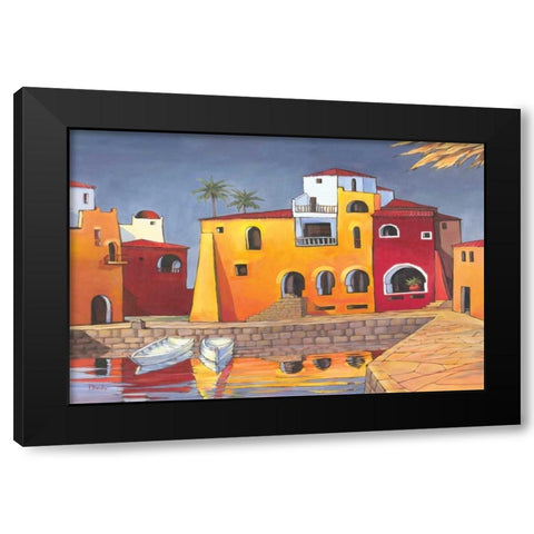 Puerto del Mar I Black Modern Wood Framed Art Print with Double Matting by Brent, Paul