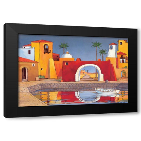 Puerto del Mar II Black Modern Wood Framed Art Print with Double Matting by Brent, Paul