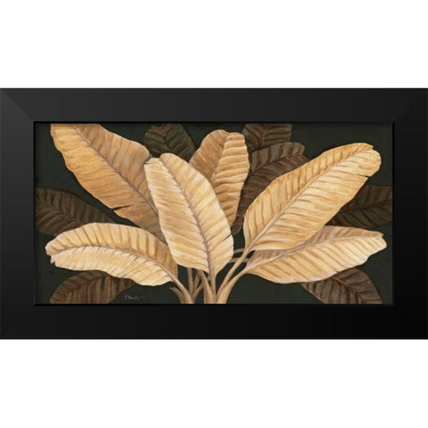 Calypso Leaves I Black Modern Wood Framed Art Print by Brent, Paul