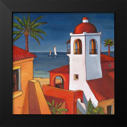 Antigua I Black Modern Wood Framed Art Print by Brent, Paul