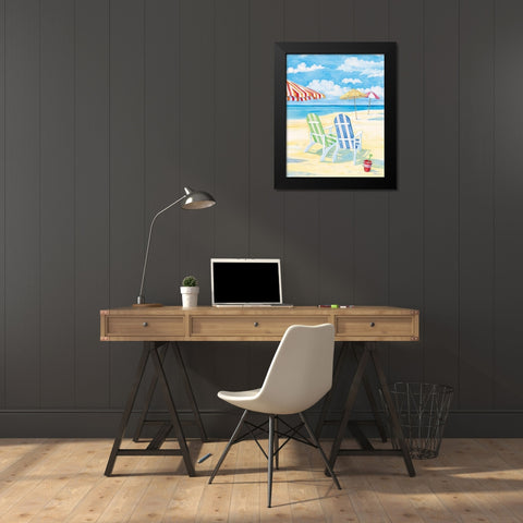 Oceanside I Black Modern Wood Framed Art Print by Brent, Paul