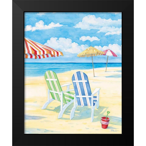 Oceanside I Black Modern Wood Framed Art Print by Brent, Paul