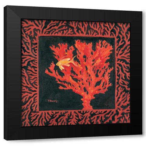 Sea Fan I Black Modern Wood Framed Art Print with Double Matting by Brent, Paul